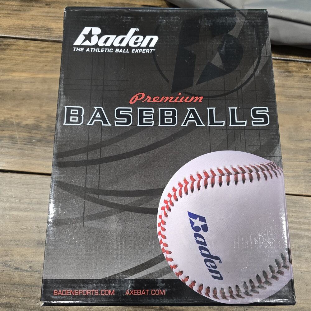 Baden Premium Baseballs (12) One Dozen Model B100-XX Blem Practice Balls